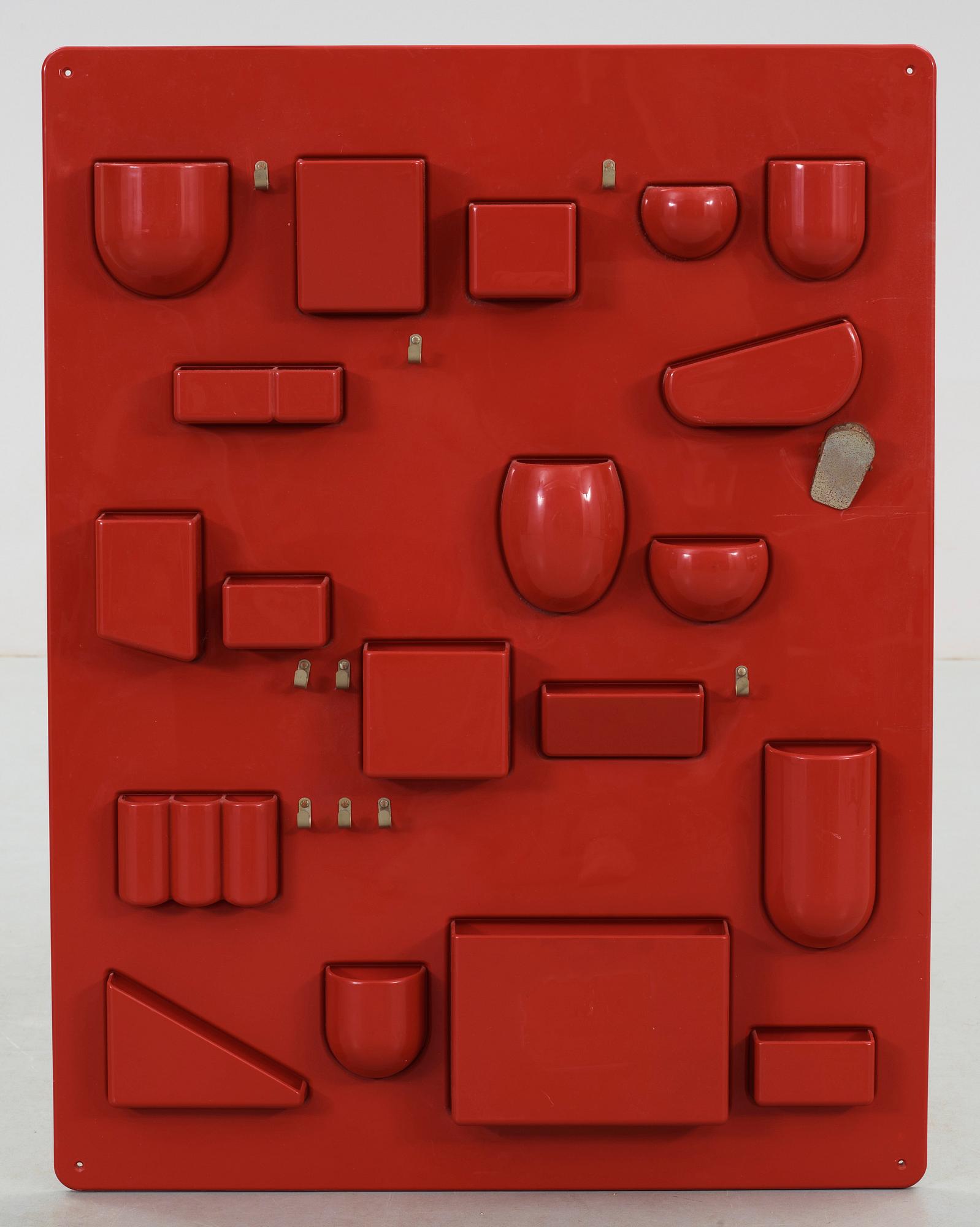 VÄGGFÖRVARING, plast, "UtenSilo", Dorothee Maurer-Becker, 1969.