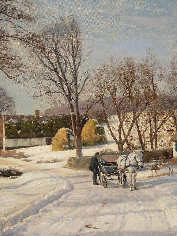 Peder Mork Mönsted, Winter in Jyderup.