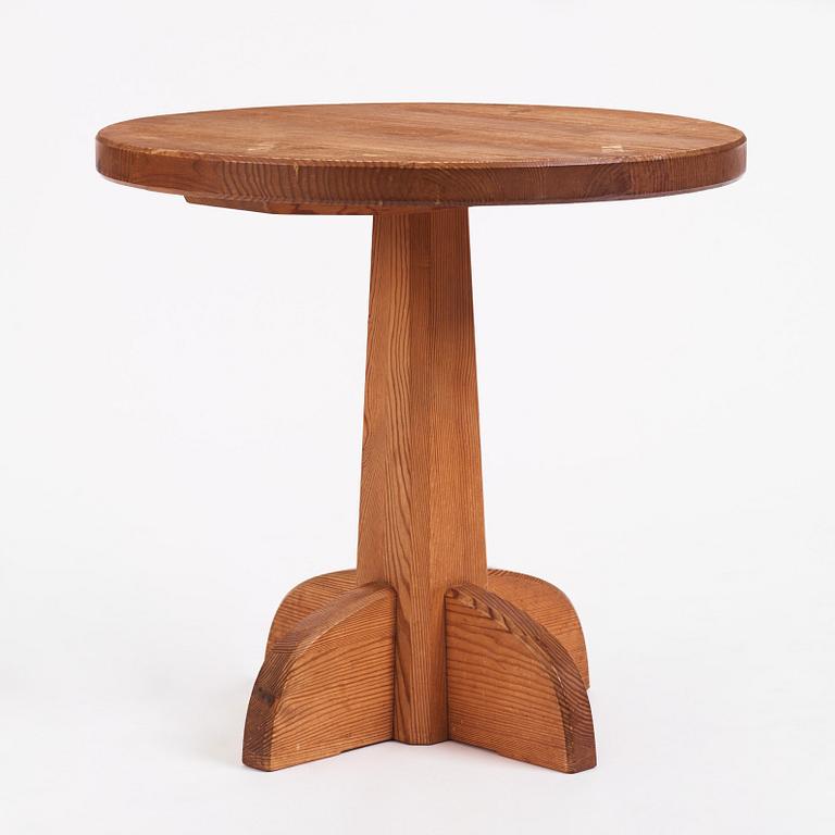 Nordiska Kompaniet, a "Lovö" stained pine table, Nordiska Kompaniet 1930s.