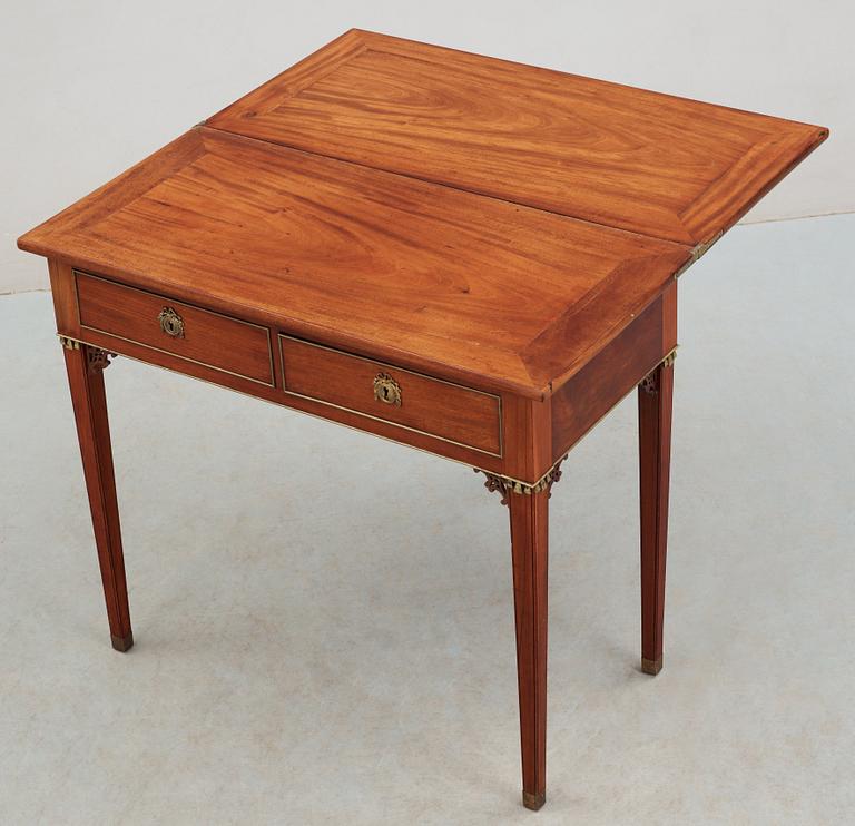 A late Gustavian late 18th century card table.