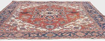 An Antique north west persian carpet, c. 325 x 313 cm.