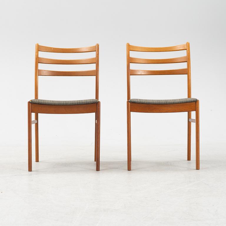 A 7-piece teak dining group, 1960's.