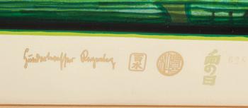 Friedensreich Hundertwasser, "Irinaland above the Balkans," plate no. 7 from "Rain on Rainy Day".