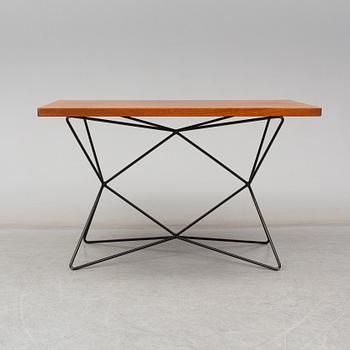 BENGT JOHAN GULLBERG, 'A2/Triple height table', steel and teak veneer, designed c.1952.