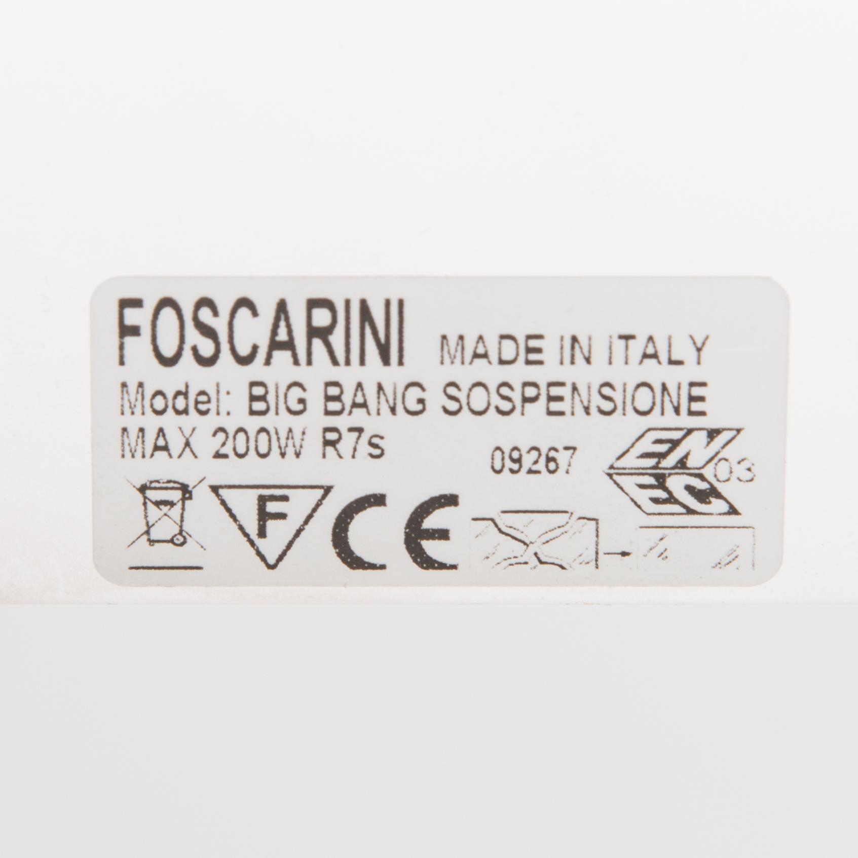 Enrico Franzolini & Vicente Garcia Jimenez, taklampa, "Big Bang", Foscarini, Italien.