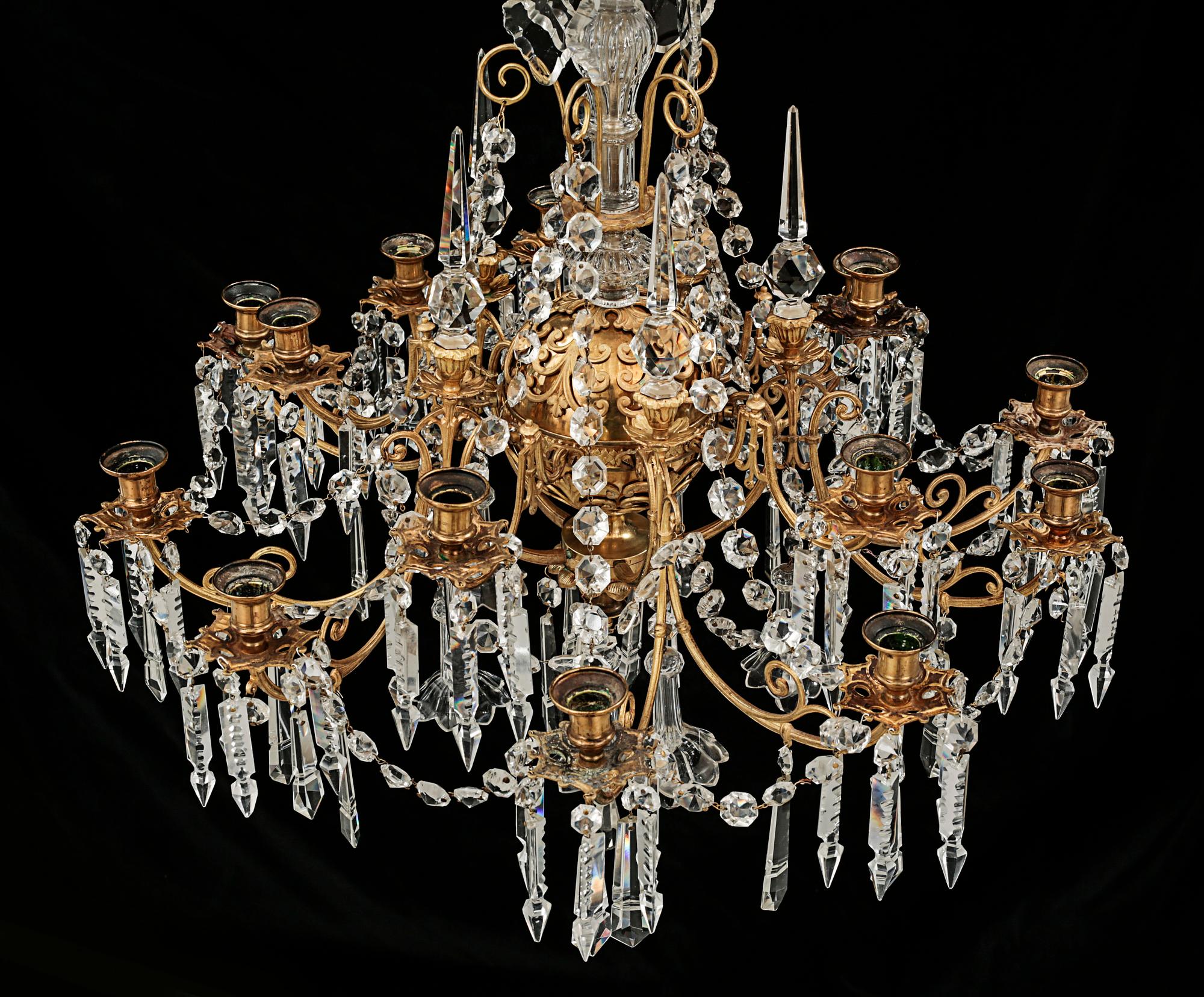 A late 19th century chandelier,