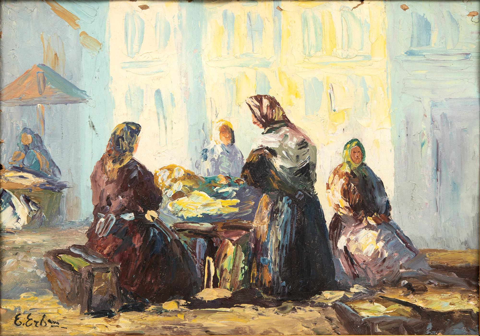 Erno Erb, oil onj panel signed.