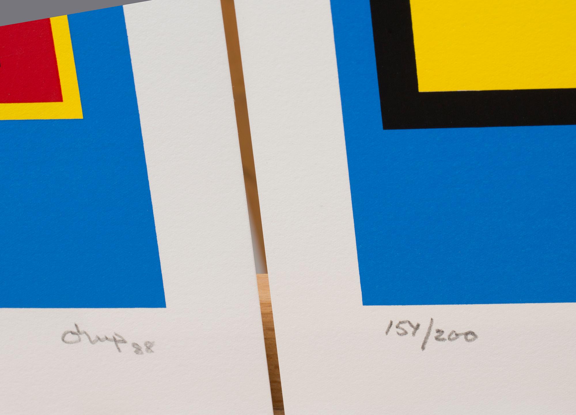 BENGT ORUP, serigrafier, 2 st, signerade, daterade och numrerade 115/200 samt 154/200 -88.