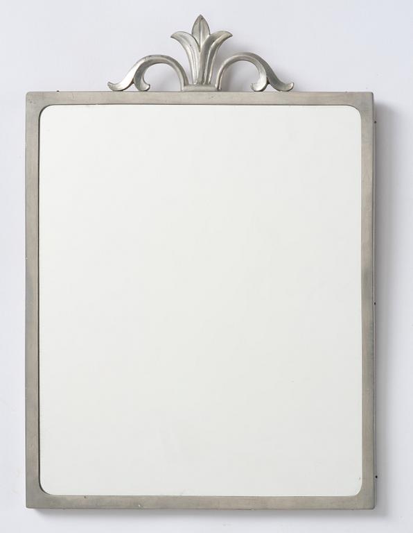 A Swedish Grace pewter mirror, Schreuder & Olsson AB, Stockholm, 1929.
