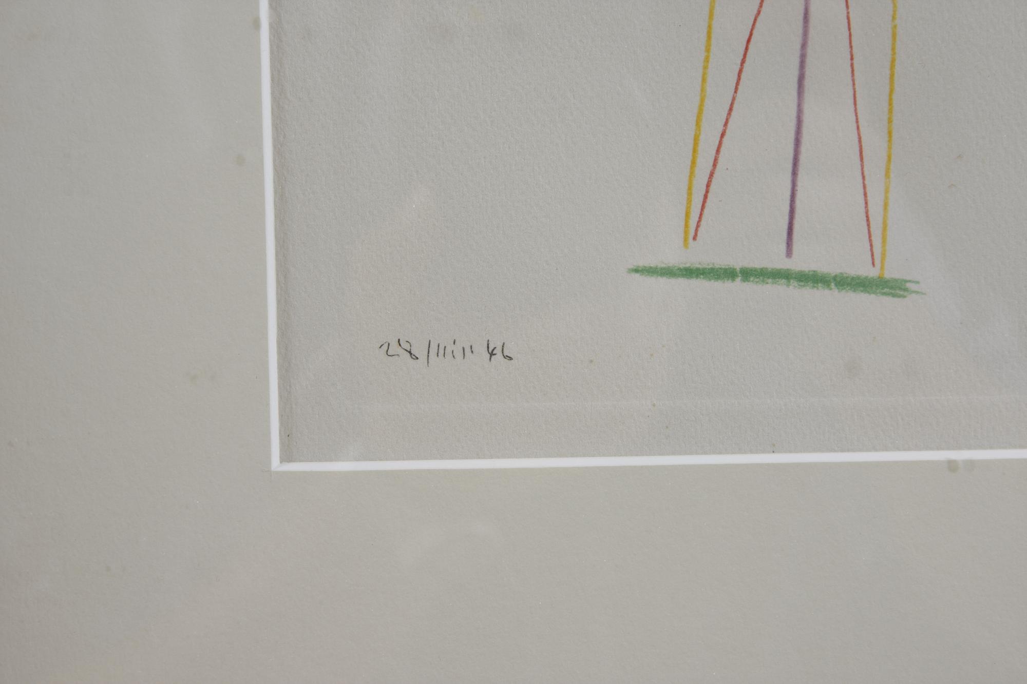 PICASSO, efter, färglitografi.