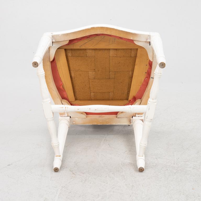 Chairs, 8 pcs, Gustavian style, "Swedish model", 20th century.