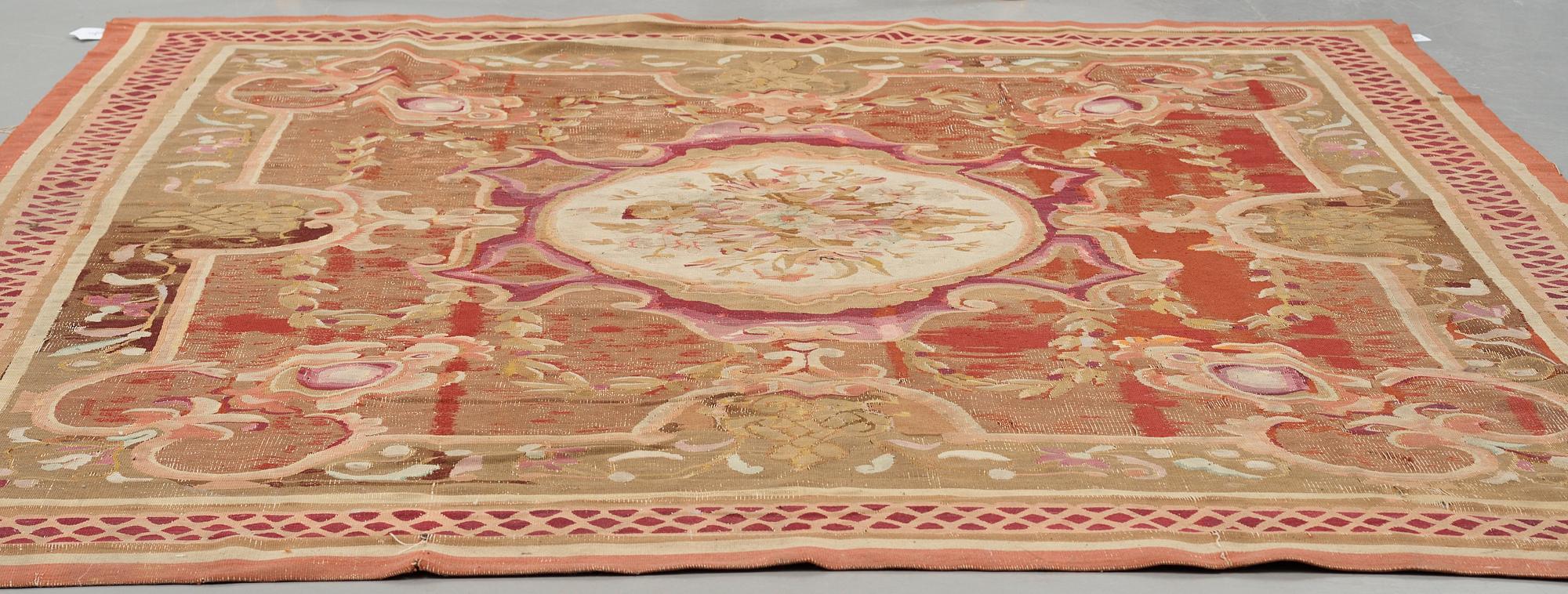 MATTO, tapestry weave, ca 258,5-267,5 x 241,5 cm, Aubusson, France the middle to the end of the 19th century.