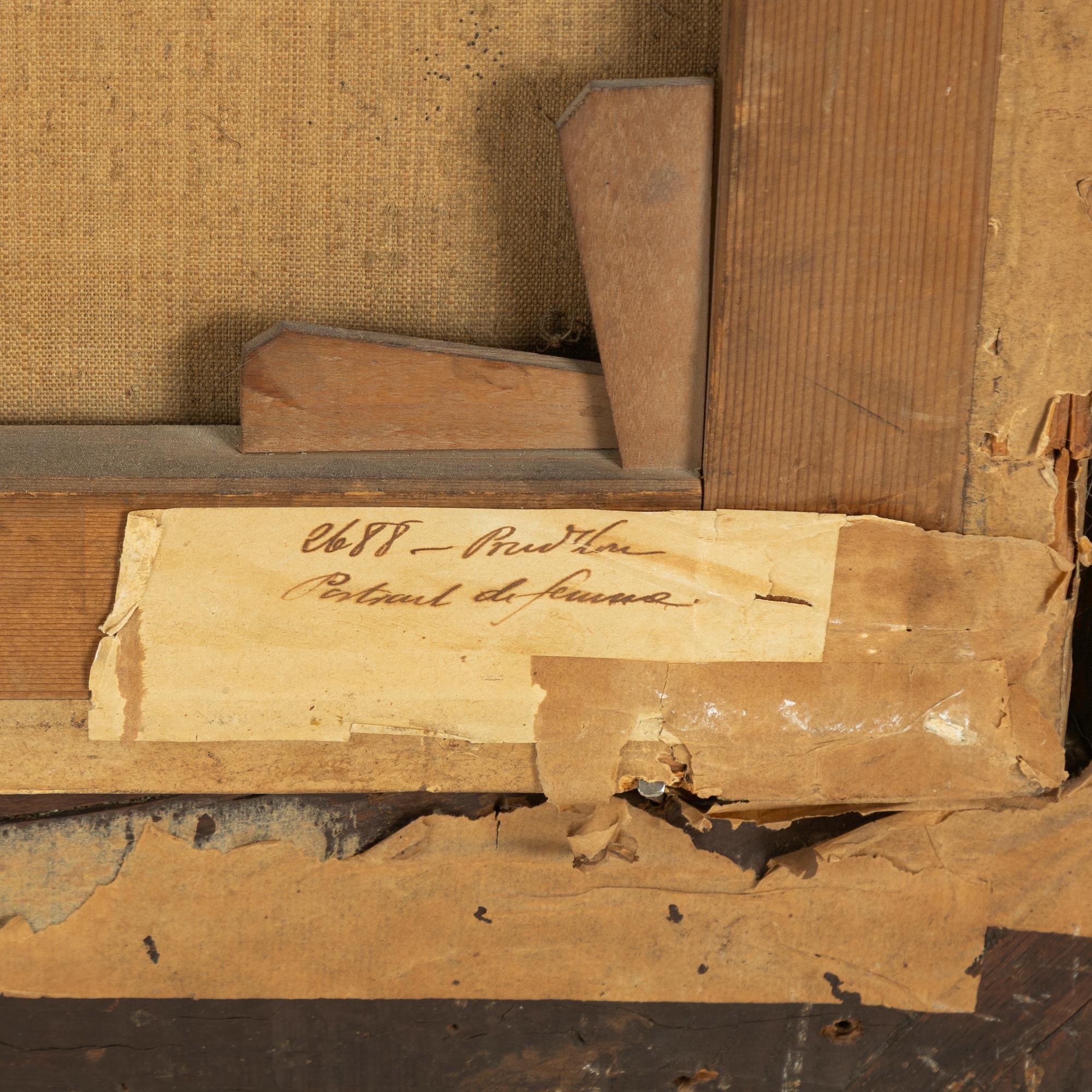 Engelsk skola, omkring 1800, Ung kvinna i landskap.