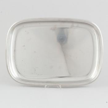 Folke Arström, besticksservis, 92 delar, samt bricka, såssnipa och shacker, rostfritt stål, "Thebe", Gense.