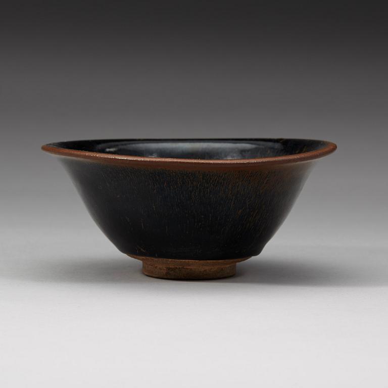 A Temmoku bowl, Song dynasty (906-1279).