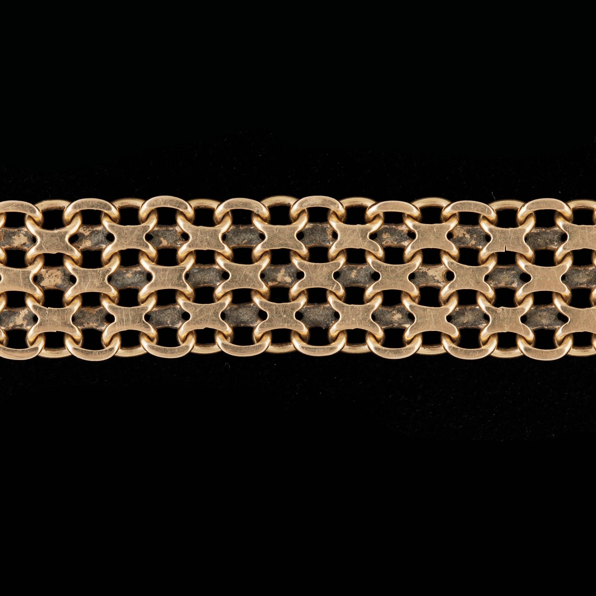 ARMBAND, 18k guld. BHG, Stockholm, 1957. Vikt 14,7g.
