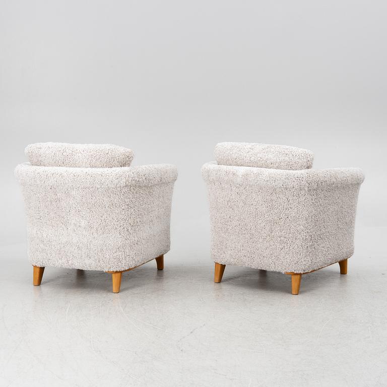 A pair of armchairs, Bröderna Andersson, later part of the 20th century.