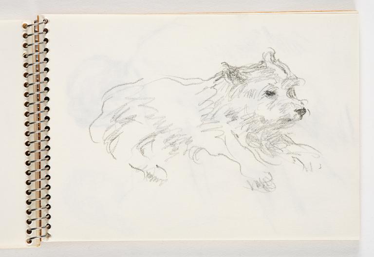 Lotte Laserstein, 4 skissböcker med blyertsteckningar.