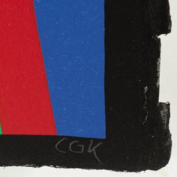 C GÖRAN KARLSSON, färgserigrafier, 2 st, signerade, 112/150, 137/150.
