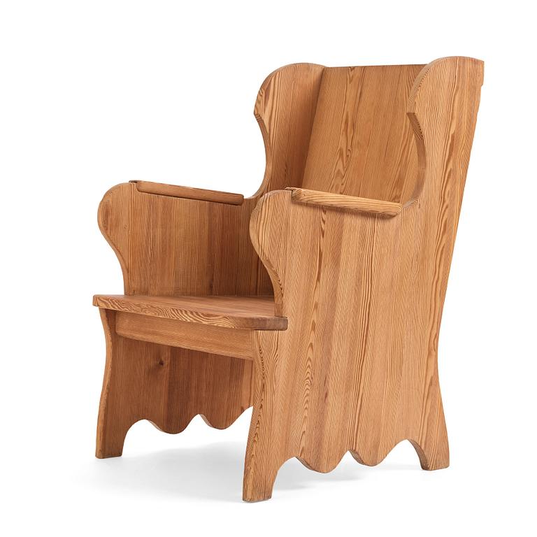 Nordiska Kompaniet, a stained pine chair, 1930s-1940s.