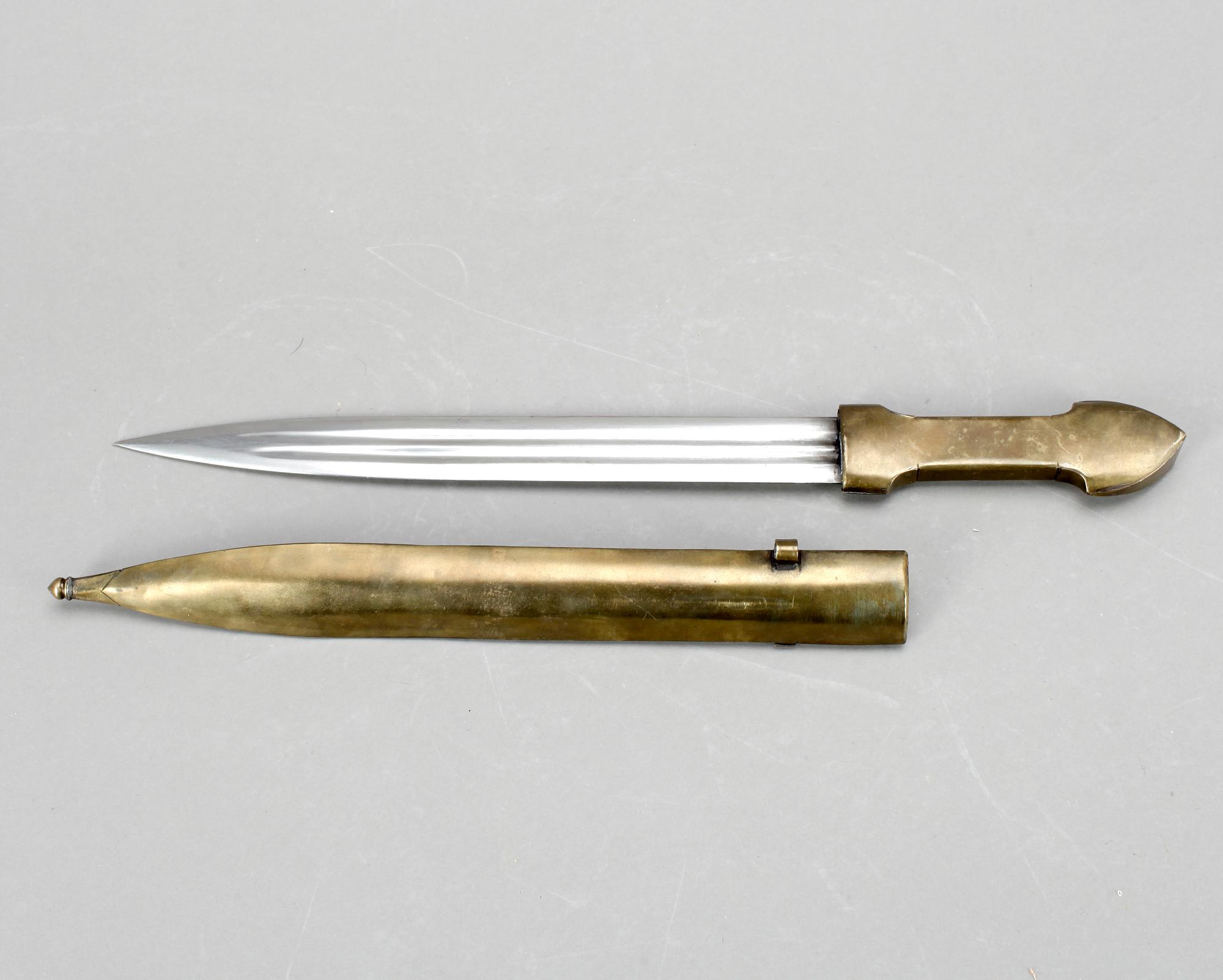 FASKINKNIV samt KINDJAL, 1800/1900-tal.