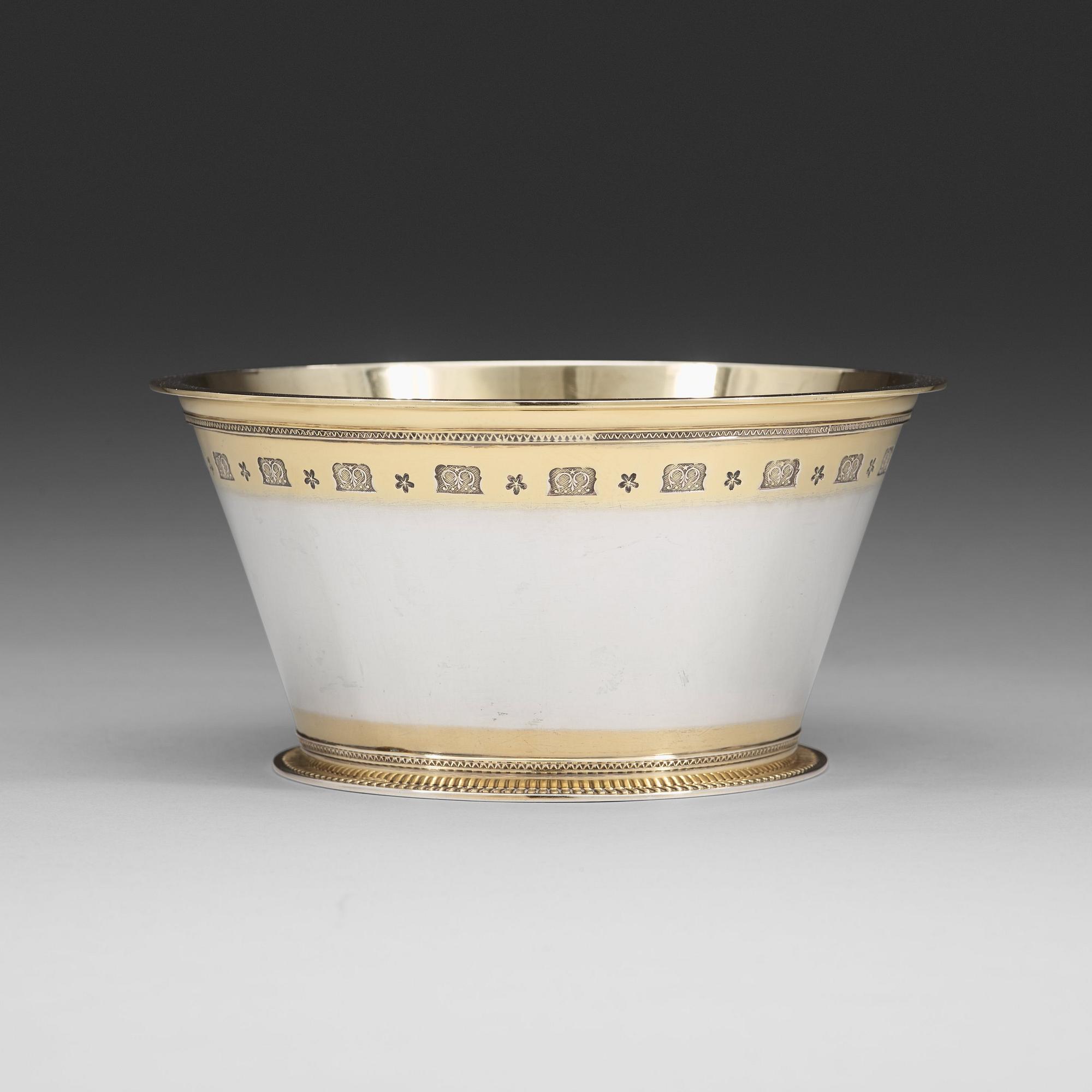 WIWEN NILSSON, Lund 1947. Sterling 925/1000. Skål, "Bysantinska modellen".