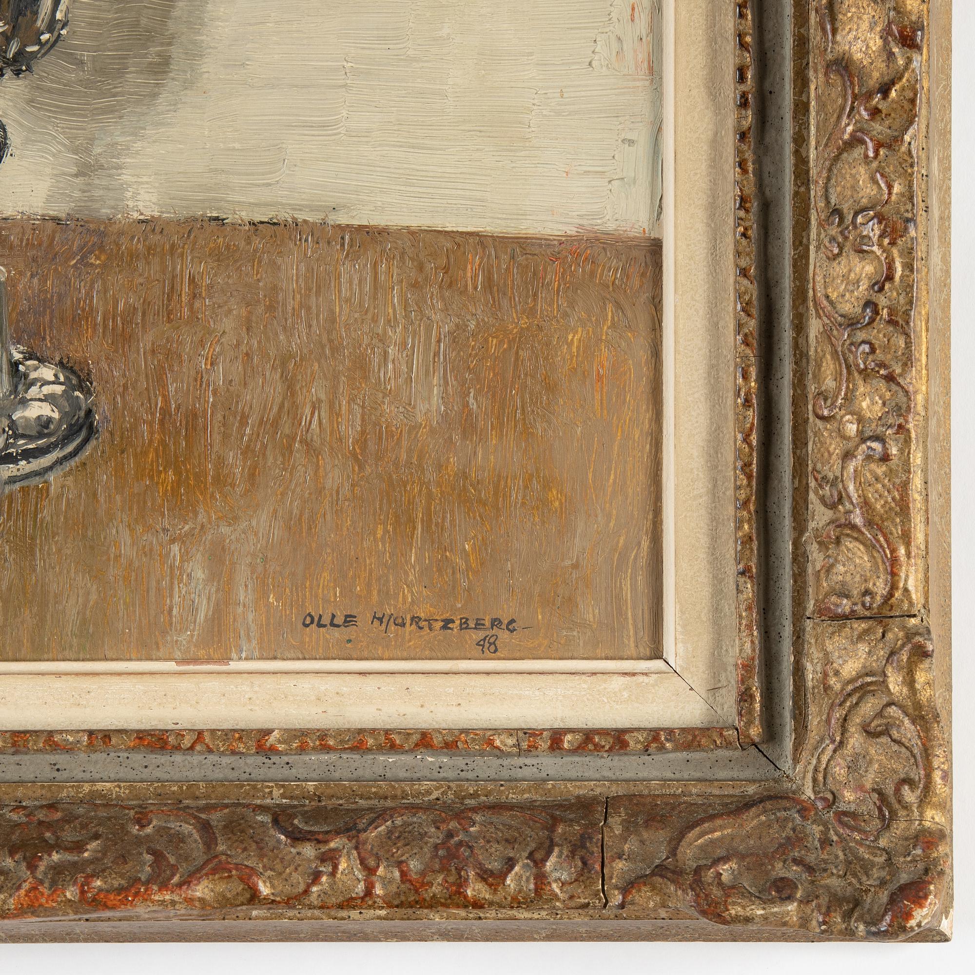 Olle Hjortzberg, oil on panel, signed Olle Hjortzberg and dated -48.