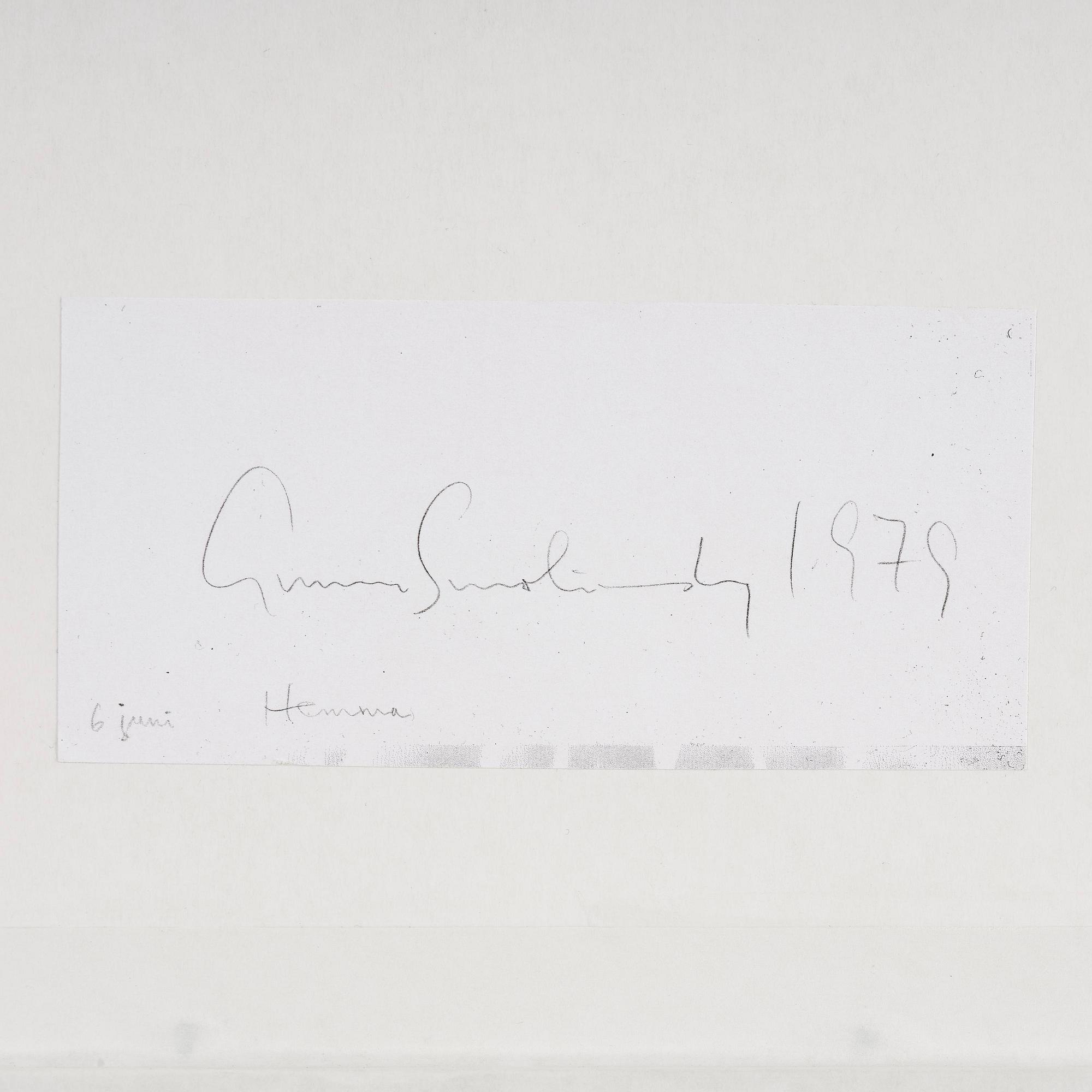 Gunnar Smoliansky, "Hemma", 1979.