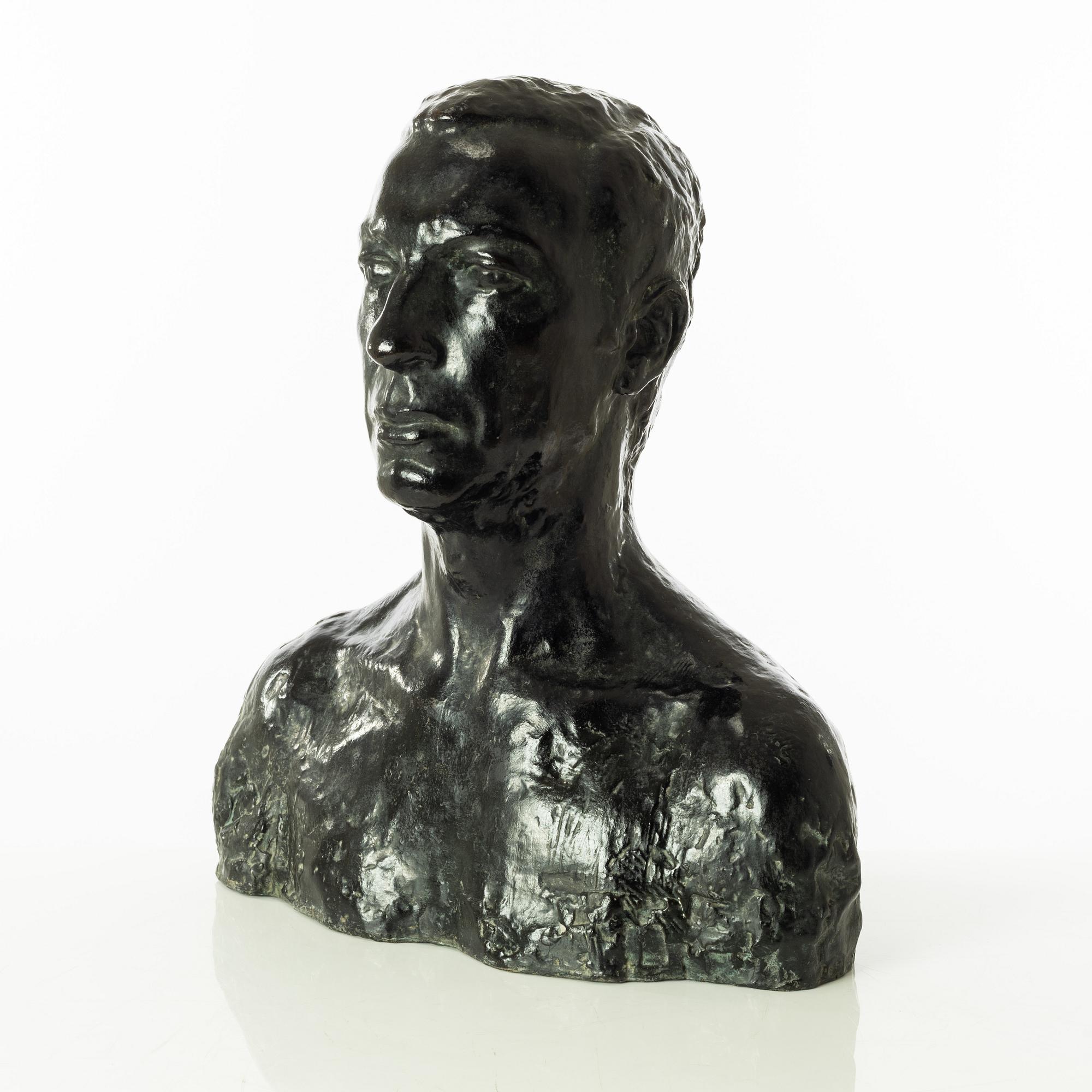 Gudmar Olovson, sculpture. Signed. Numbered. Foundry mark. Bronze, height 49 cm, length 42 cm.