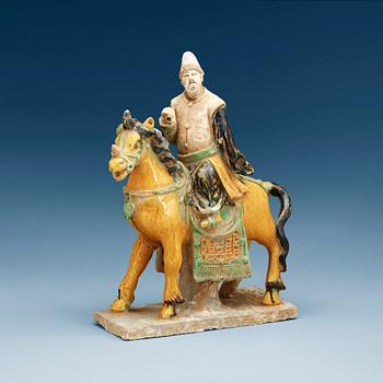 1236. A potted equestrian figure, Ming dynasty.