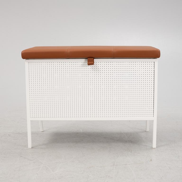 Louis Hederström, a 'Frank box with leather upholstered seat, designed 2015, Maze.
