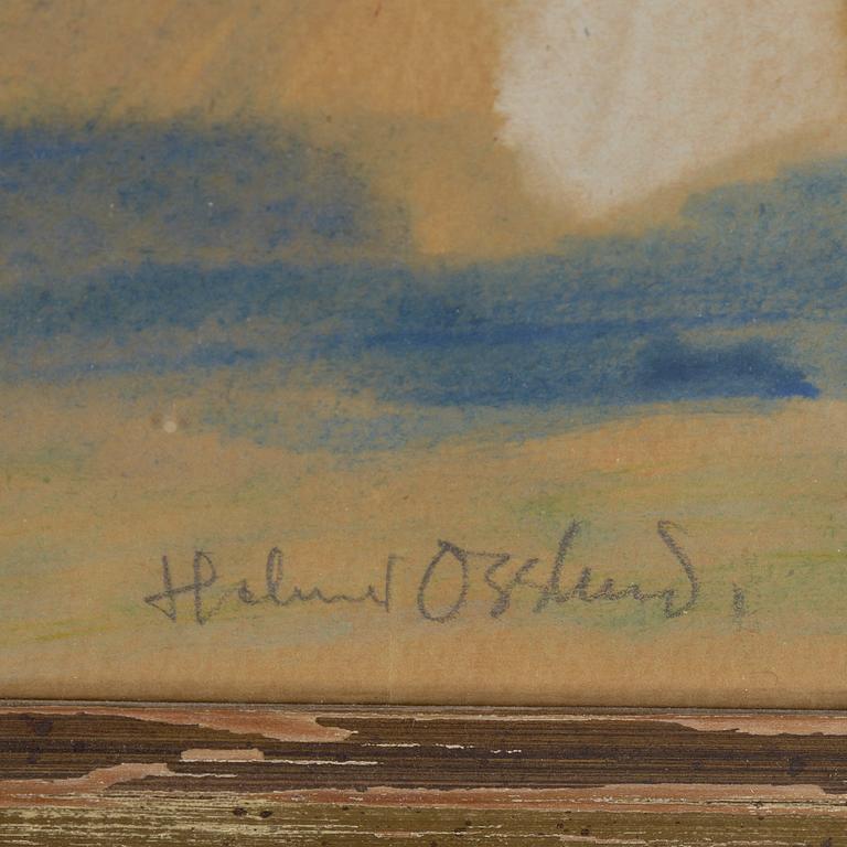 HELMER OSSLUND, watercolor, signed.