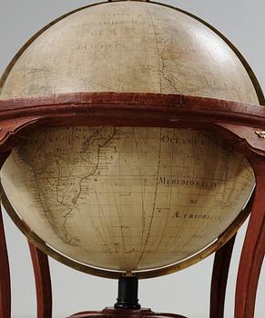 JORDGLOB GLOBUS TERRAQUEUS OCH HIMMELSGLOB GLOBUS COELESTIS, av Anders Åkerman 1766 och Fredrik Akrel 1791.