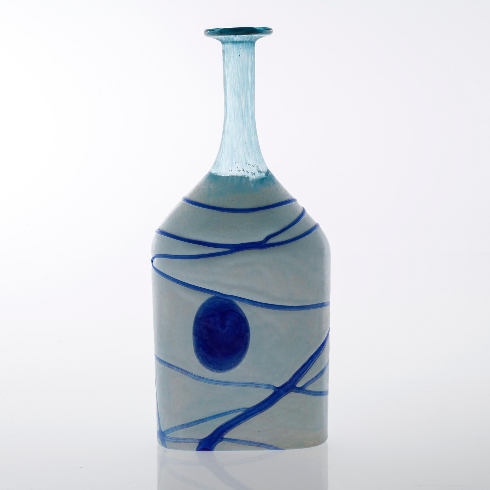 BERTIL VALLIEN, flaskor, 4 st, glas, Kost Boda, sent 1900-tal.