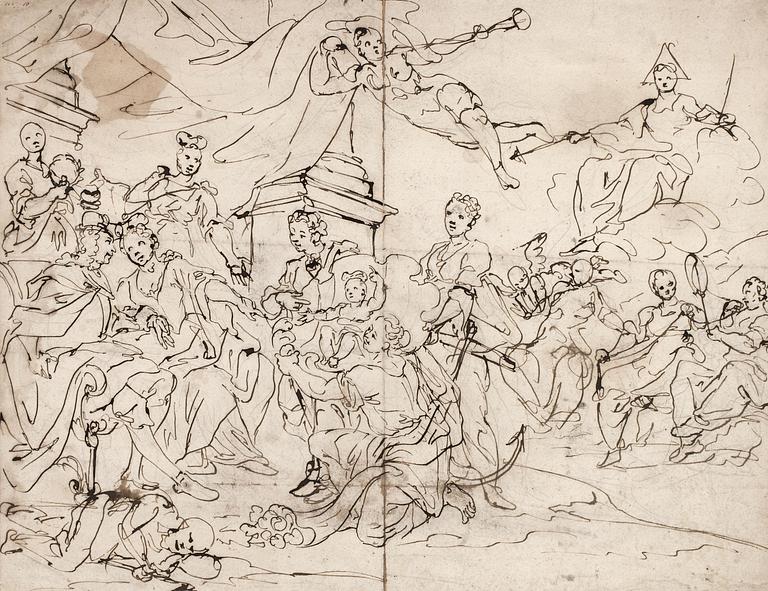 Allegorisk figurkomposition.