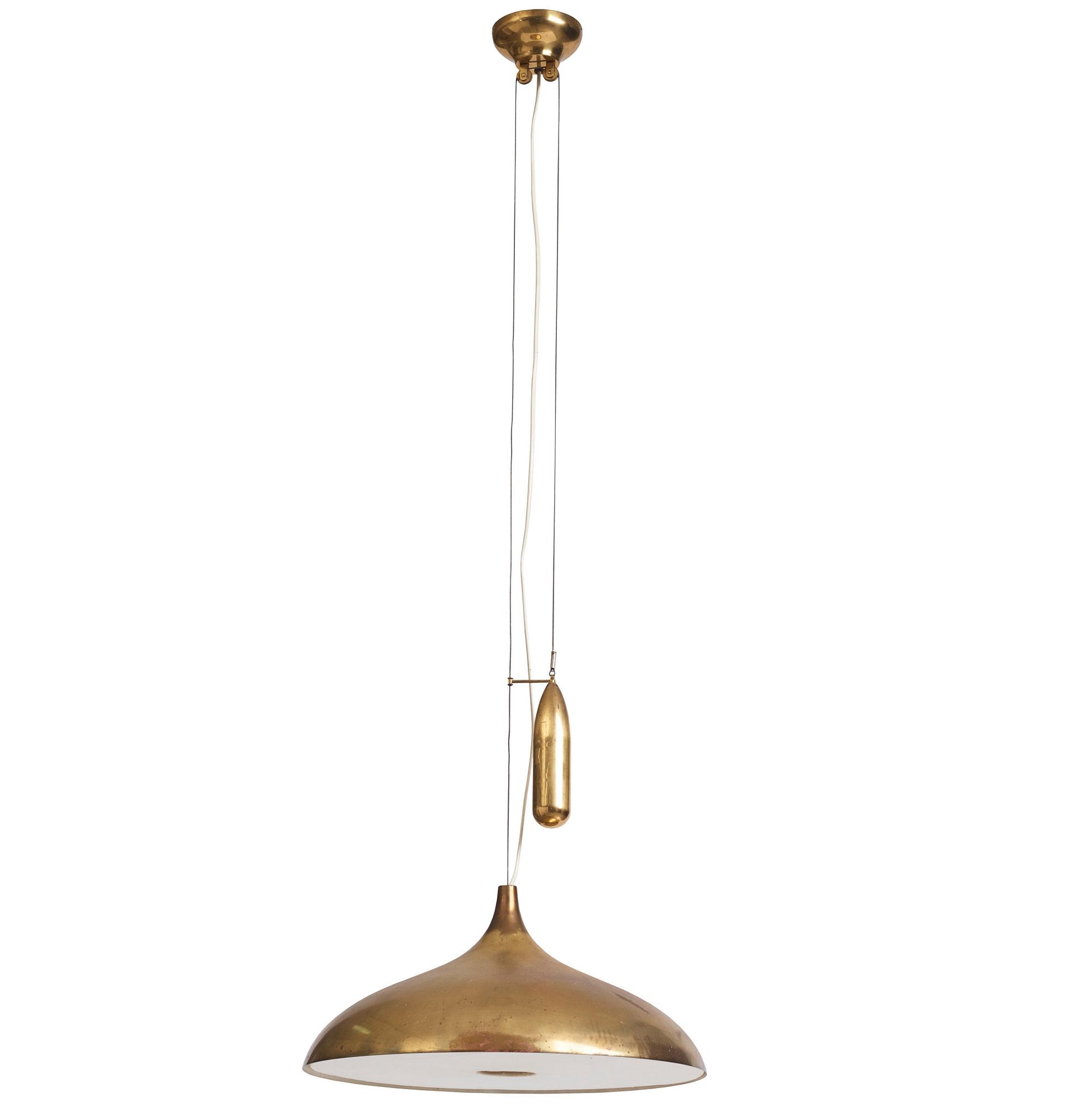 Bröderna Malmströms Metallvarufabrik, taklampa, modell "1576", Malmö, 1950-tal.
