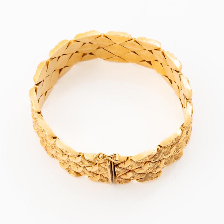 Bracelet, 18K gold, Italy.