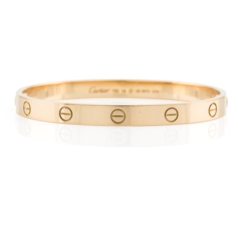 An 18K gold Cartier "Love" bracelet.