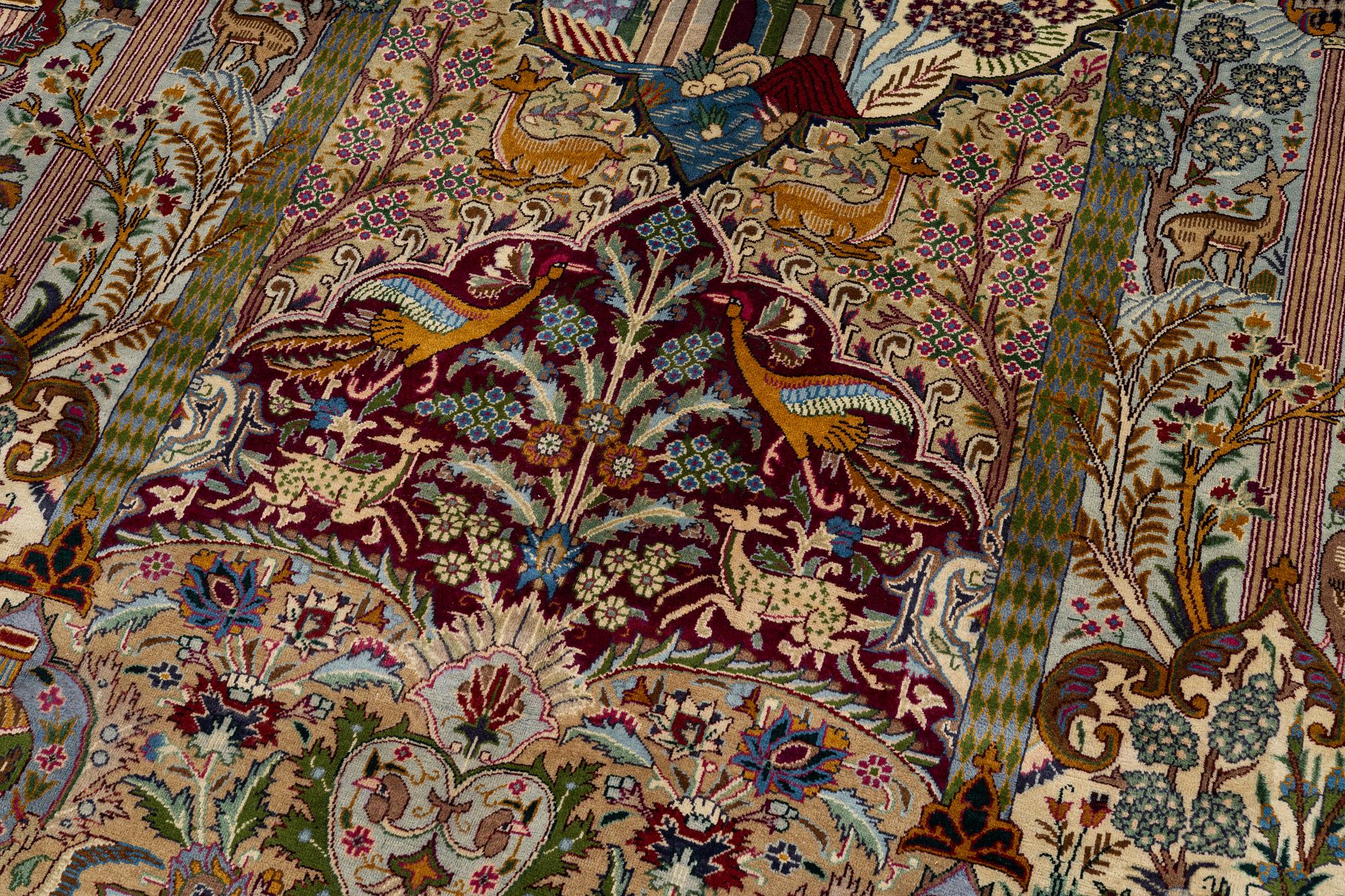 A Kashmar carpet, c. 347 x 242 cm.
