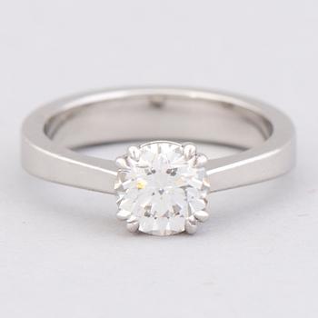 A RING, brilliant cut diamond, platinum. Kulmala, Helsinki 2016.