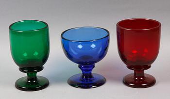 POKALER, 3 st, glas. Monica Bratt, Reijmyre.