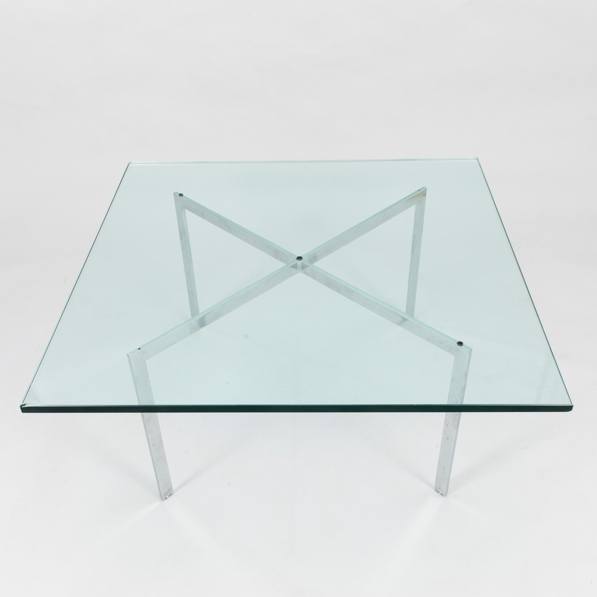 LUDWIG MIES VAN DER ROHE, sohvapöytä, "Barcelona", Knoll 1965.