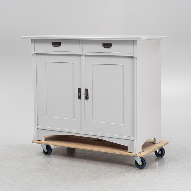 A painted cabinet, early 20th Century.