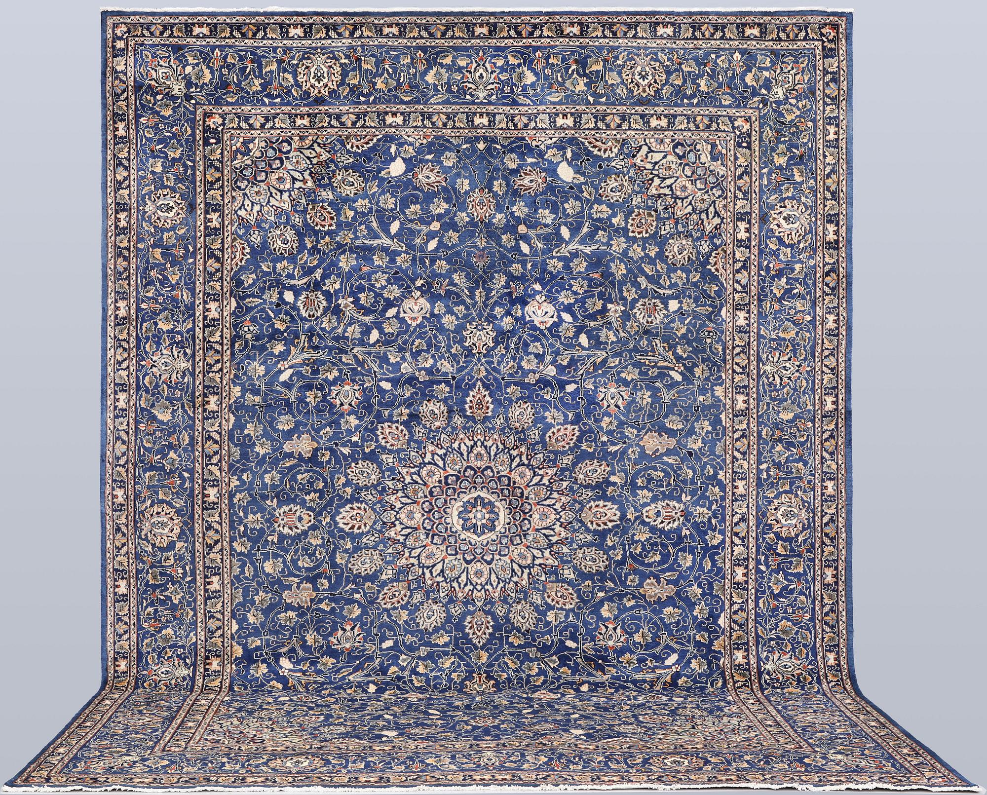 A Kashmar carpet, 408 x 307 cm.