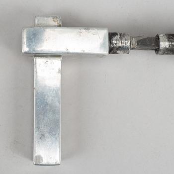 Three pairs of chrome door handles, 1930's.
