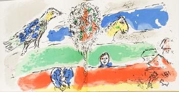 BÖCKER, 2 st, "Panorama 72" samt "Chagall", André Pieyre de Mandiargues, Bokförlaget Forum,1976. Med färglitografier.