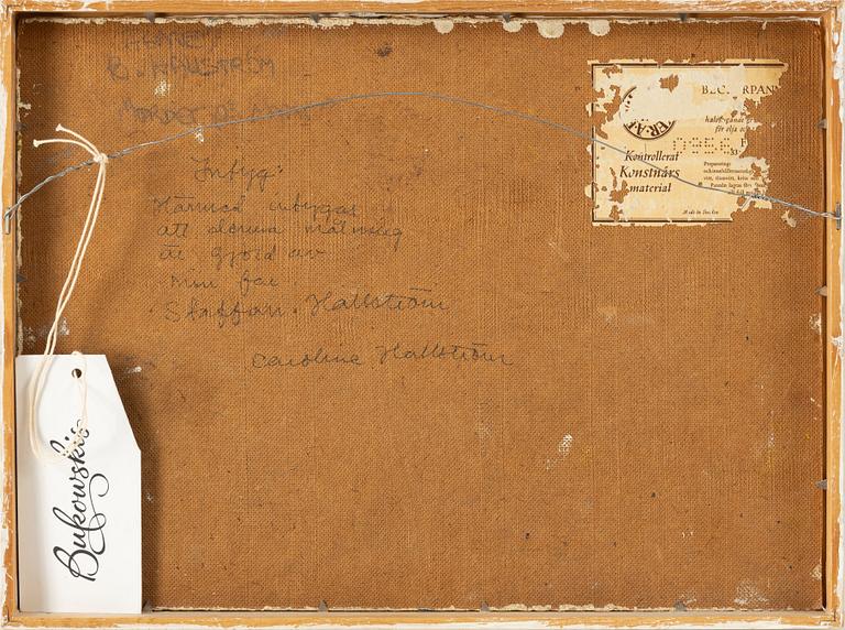 Staffan Hallström, oil on panel, certificated verso.