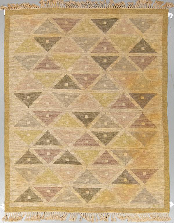SIGVARD BERNADOTTE, MATTO, "Harlequin", flat weave, ca 233 x 186 cm, signed SB.