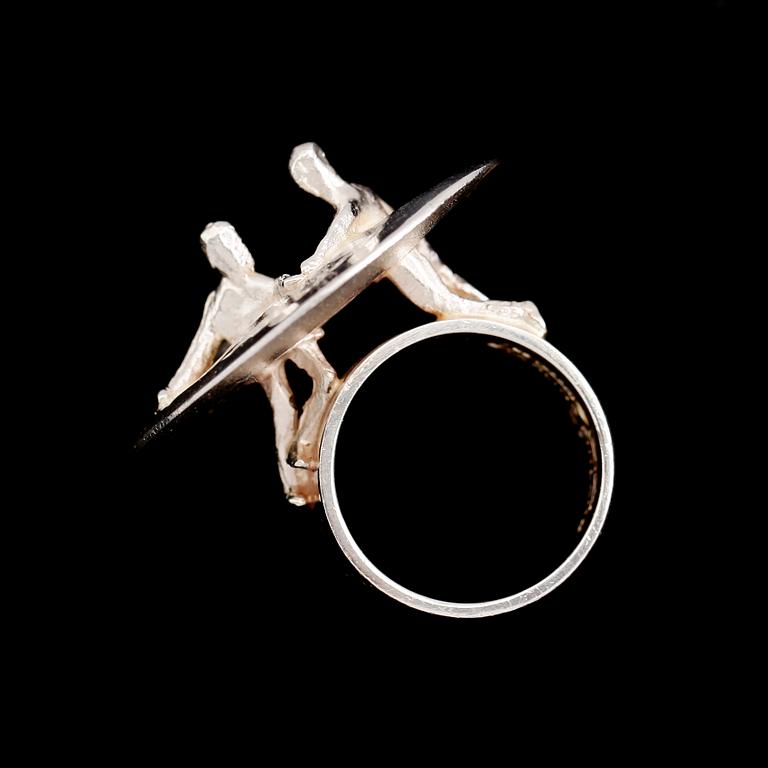 RING, sterlingsilver, Lapponia, Finland. 1969.