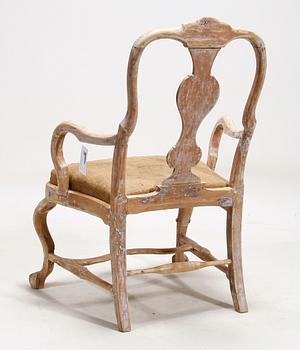 KARMSTOL, senbarock, västra Sverige, 1700-talets mitt.